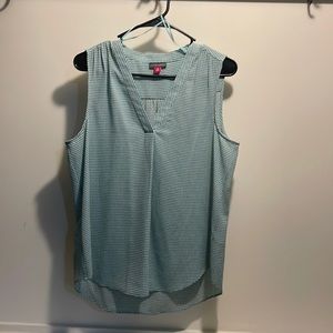 Vince camuto medium turquoise cream black accents